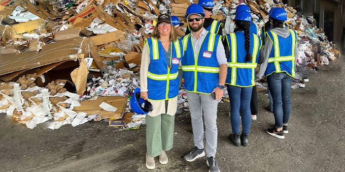 Erin Douglas with Jake Hebert, Director of One Step Closer Packaging Collaborative