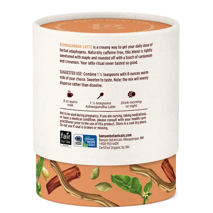 Ashwagandha latte side B