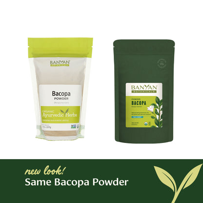 1/2 lb: New look, same Bacopa powder! 