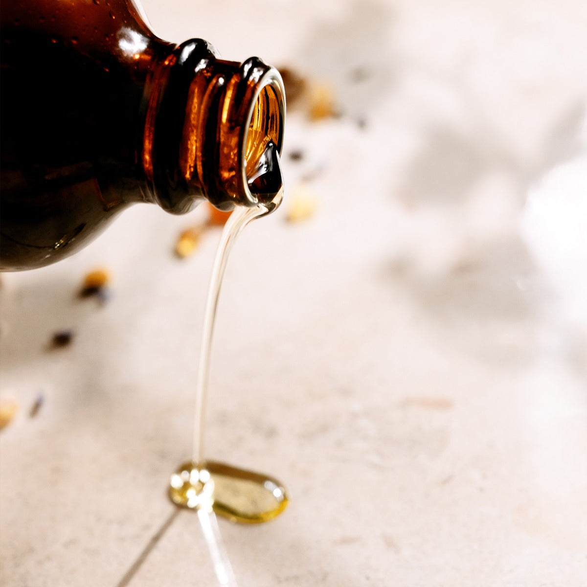 Body Oil coming out of bottle