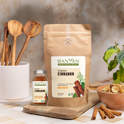 Cinnamon Powder on oatmeal