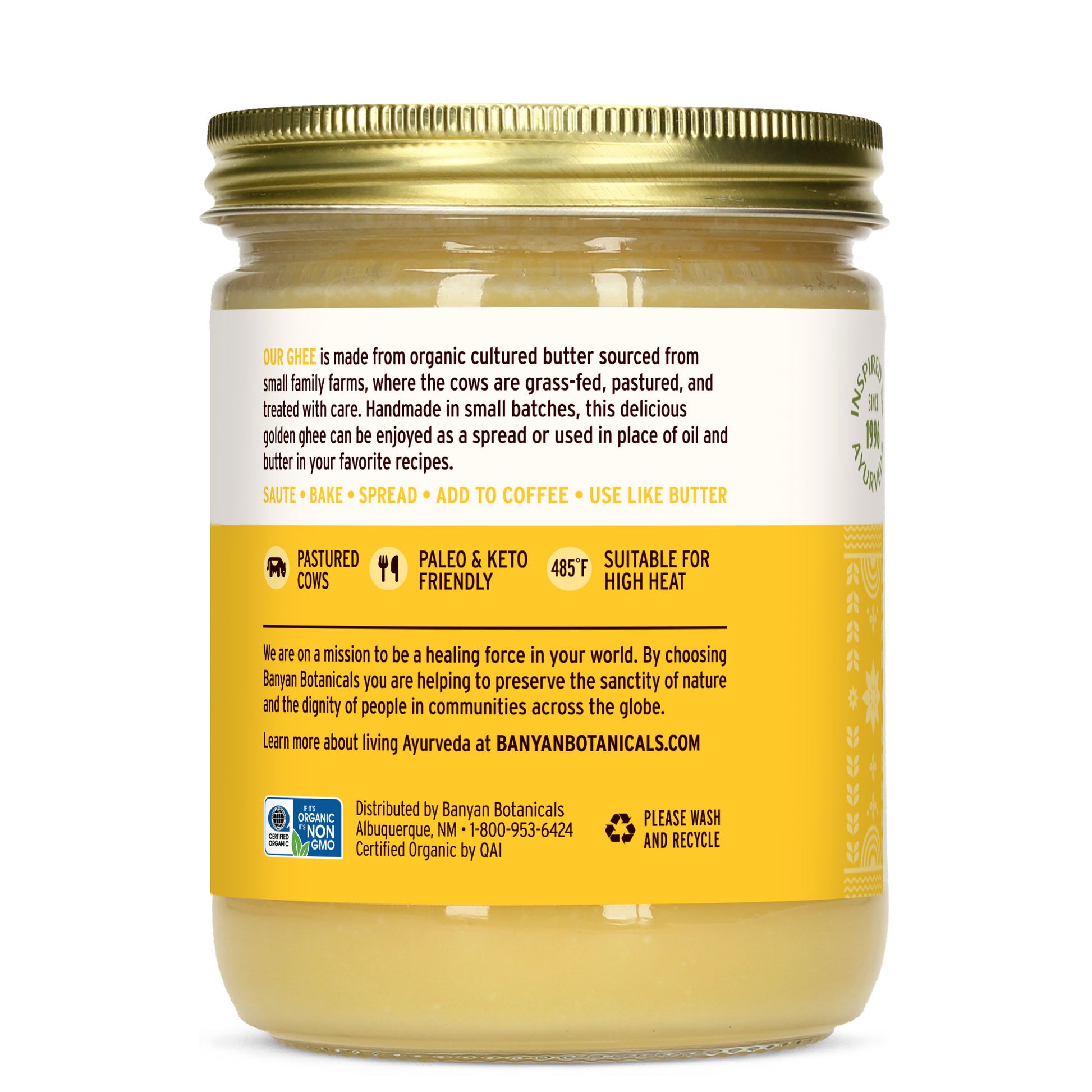 13.4 oz: Ghee descriptions